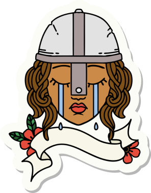 Bir insan tarafından çizilmiş insan dövüşçüsünün çıkartması.