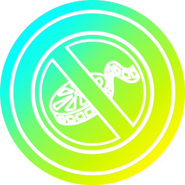 Bir insanın çizdiği havalı gradyan bitiş çizimi olan dairesel bir simge yok