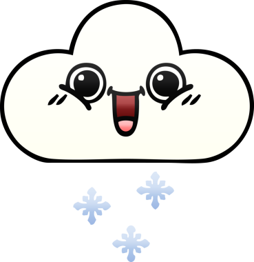 Bir insan tarafından çizilen kar bulutunun gölgeli çizimi