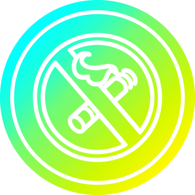 Bir insan tarafından çizilmiş, dumanı tüten dairesel simge yok