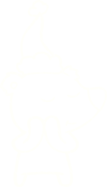 Bir insan tarafından çizilen Kutup Ayısı Tebeşiri