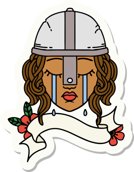 Bir insan tarafından çizilmiş insan dövüşçüsünün çıkartması.