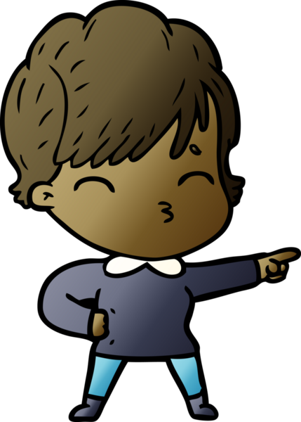 Bir insan tarafından çizilmiş bir çizgi film kadını.