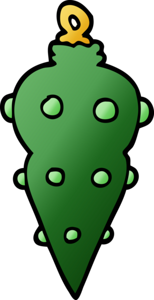 Bir insan tarafından çizilmiş bir karalama Noel süslemesi.