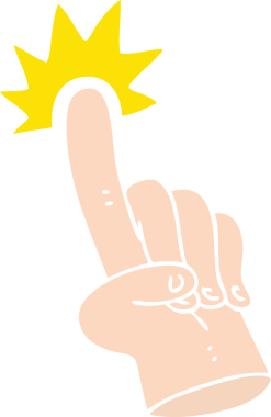 Bir insan tarafından çizilmiş garip bir el çizimi.