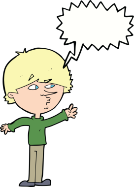 Bir insan tarafından çizilen konuşma baloncuğuyla ulaşan endişeli bir adam.