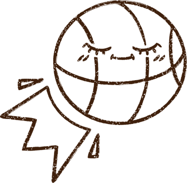 Basketbol Kömürü Bir insan tarafından çizilmiş