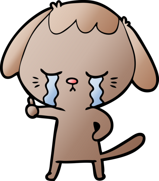 Bir insan tarafından çizilmiş çizgi film köpeği.