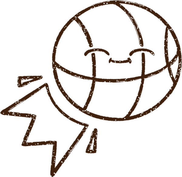 Basketbol Kömürü Bir insan tarafından çizilmiş