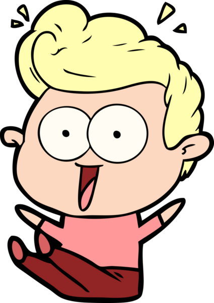 Bir insan tarafından çizilmiş çizgi film bakışlı adam.