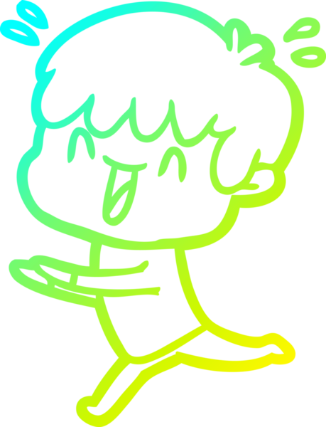 Bir insan tarafından çizilmiş gülen bir çizgi film karakteri çizimi.