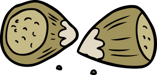 Bir insan tarafından çizilmiş fındıklı çizgi film.