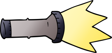 Bir insan tarafından çizilmiş karalama meşalesi.