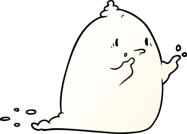 Bir insan tarafından çizilmiş garip bir hayalet.