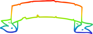 gökkuşağı gradyan çizgi çizimi bir insan tarafından çizilmiş bir parşömen afişi