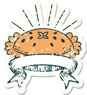 Eski bir dövme stili. Bir insan tarafından çizilmiş harika bir turta.