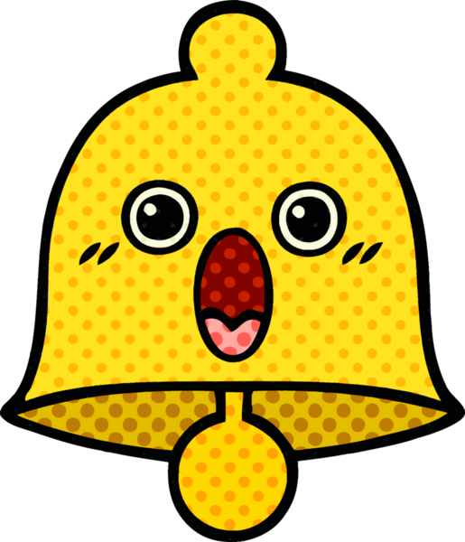 bir insan tarafından çizilmiş bir çanın çizgi roman tarzı