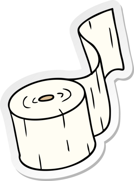 İnsan eliyle çizilmiş bir tuvalet kağıdı karalaması.