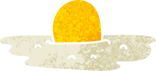 Bir insan tarafından çizilmiş retro illüstrasyon tarzı tuhaf bir çizgi film.