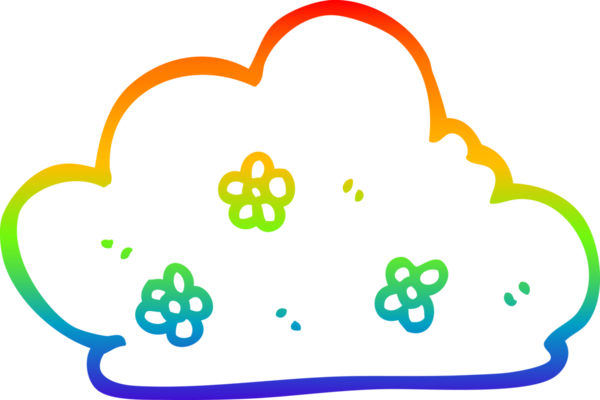 gökkuşağı gradyan çizgi çizimi bir insan tarafından çizilmiş bir çit