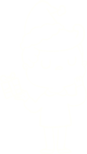 Bir insan tarafından çizilen Noel Adam Tebeşiri