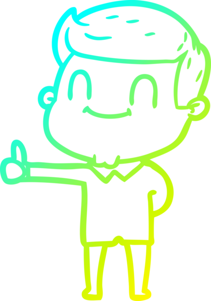 Bir insan tarafından çizilmiş karikatür cana yakın bir adamın çizimi.