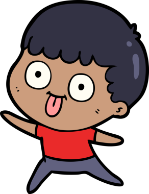 Bir insan tarafından çizilmiş çizgi film adamı.