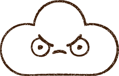 Kızgın Bulut Kömürü Bir insan tarafından çizilmiş