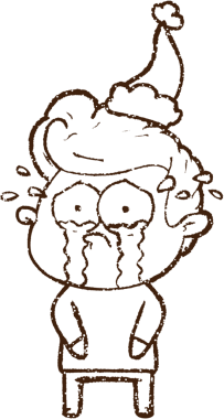 Ağlayan Çocuk Kömür Bir insan tarafından çizilmiş