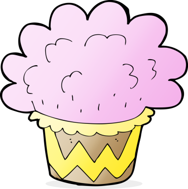 Bir insan tarafından çizilmiş bir kek.