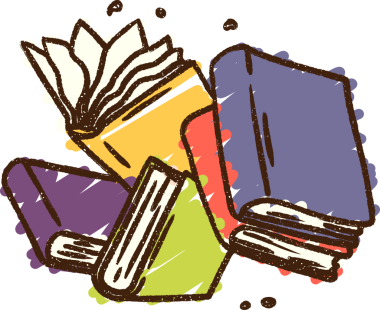 Bir insan tarafından çizilmiş Kitap Tebeşiri Çalışması