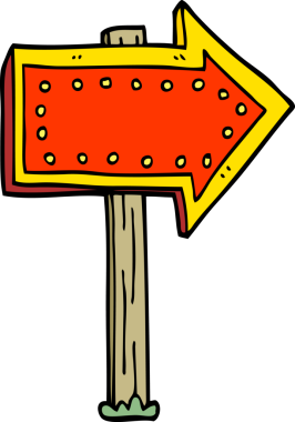 Çizgi film karalaması bir insan tarafından çizilmiş.