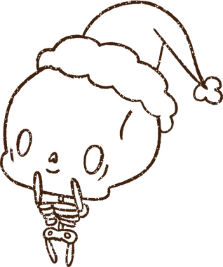 Bir insan tarafından çizilen Şenlikli İskelet Kömür Çizimi