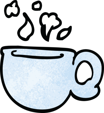 Bir insan tarafından çizilmiş karalama buharı kabı.