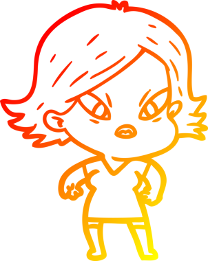 Bir çizgi film karakteri, bir insan tarafından çizilmiş...