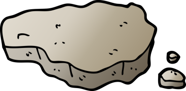 vektör gradyanı çizimi bir insan tarafından çizilmiş eski kaya