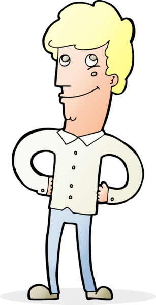 Bir insan tarafından çizilmiş mutlu bir adam.