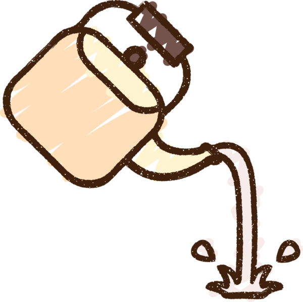 Bir insan tarafından çizilen Çaydanlık Tebeşiri