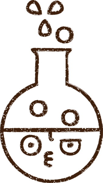 Bilim Deneyi Kömür Çizimi Bir insan tarafından çizildi