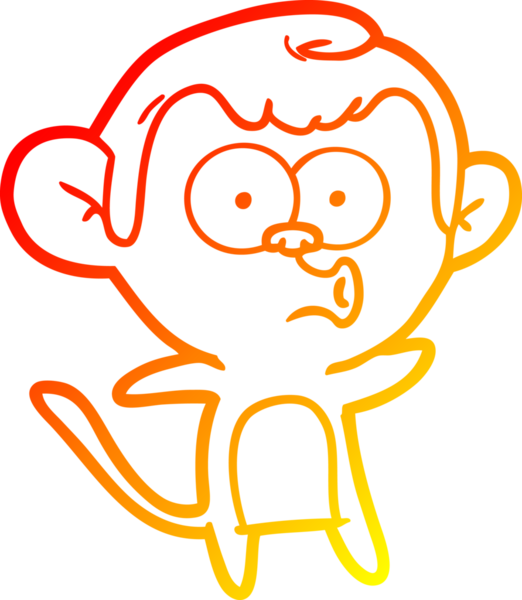 İnsan tarafından çizilmiş bir çizgi film çizimi, bir maymun için sürpriz oldu.