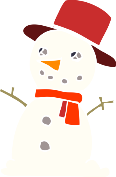 Bir insan tarafından çizilmiş kardan adam çizgi filmi.