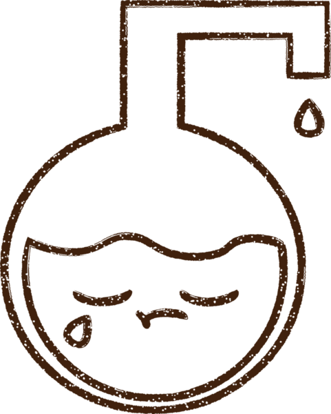 Bilim Deneyi Kömür Çizimi Bir insan tarafından çizildi