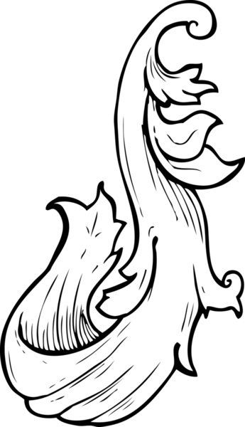 Geleneksel el, bir insan tarafından çizilmiş çiçek girdabı.