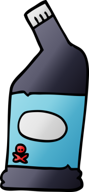 Bir insan tarafından çizilmiş karalama çamaşır suyu temizleyicisi.