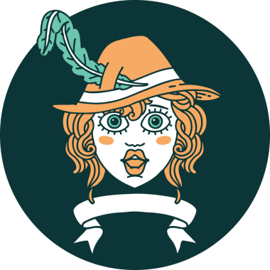 Bir insan tarafından çizilmiş afişi olan insan ozan karakteri simgesi