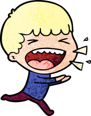 Bir insan tarafından çizilmiş gülen adam.