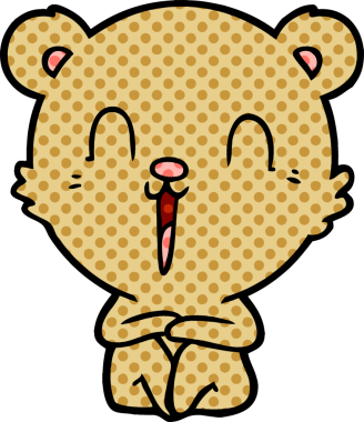 Bir insan tarafından çizilmiş bir çizgi film karakteri.