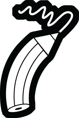 Bir insan tarafından çizilmiş bir çizginin vektör simgesi çizimi