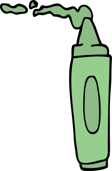 Bir insan tarafından çizilmiş karalama boya kalemi.