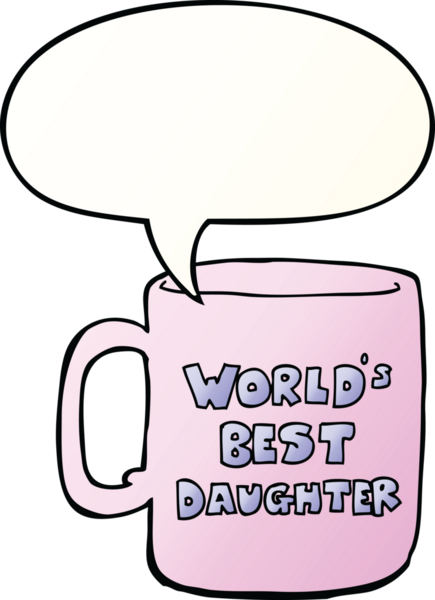 Dünyanın en iyi kızı konuşma baloncuğu olan bir insan tarafından çizilmiş bir kız çocuğu.